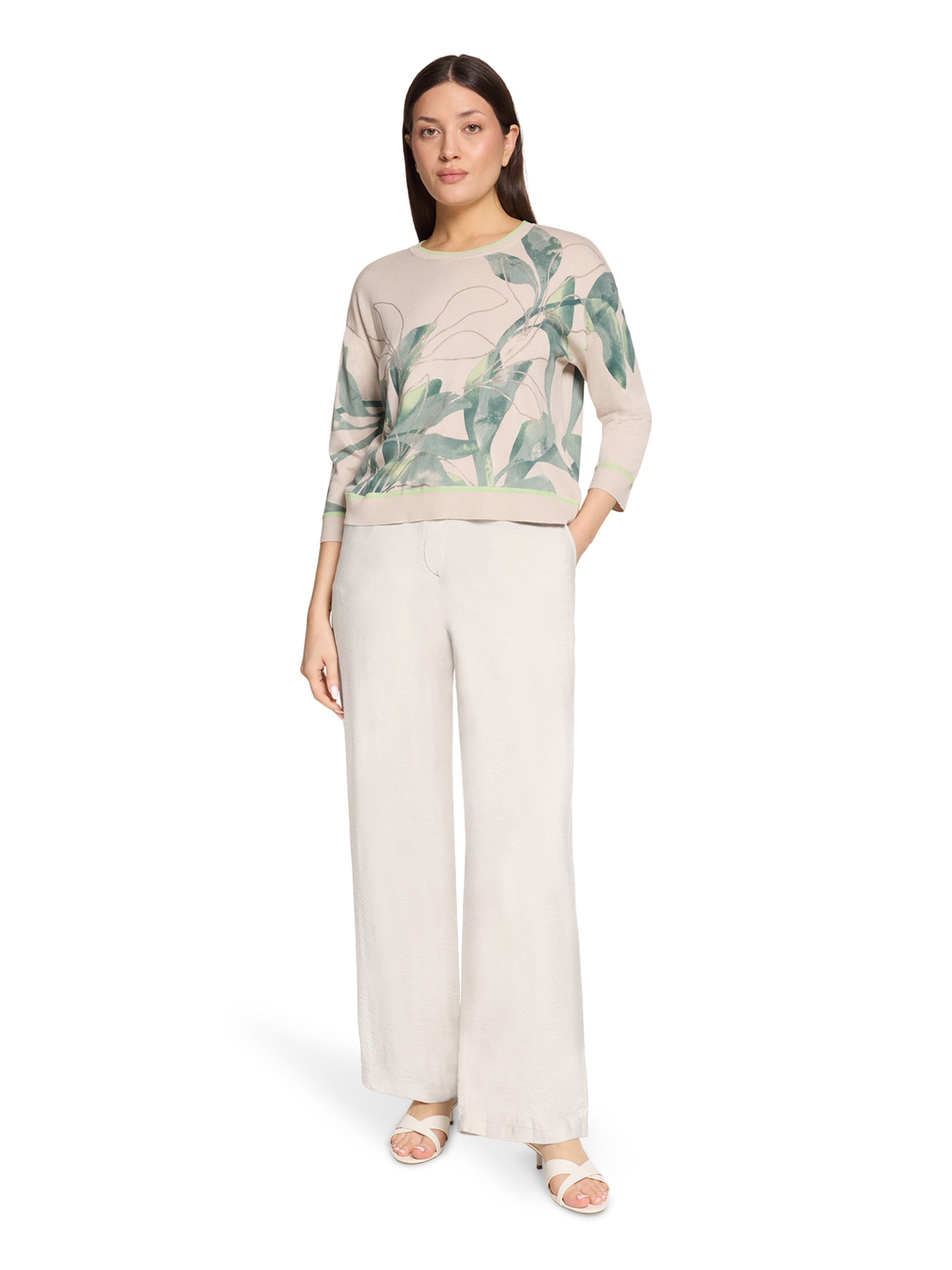 Betty Barclay Loose fit Trousers in Beige