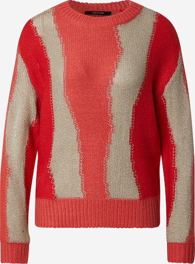 TAIFUN Pulover u tamno bež / trešnja crvena, Pregled proizvoda
