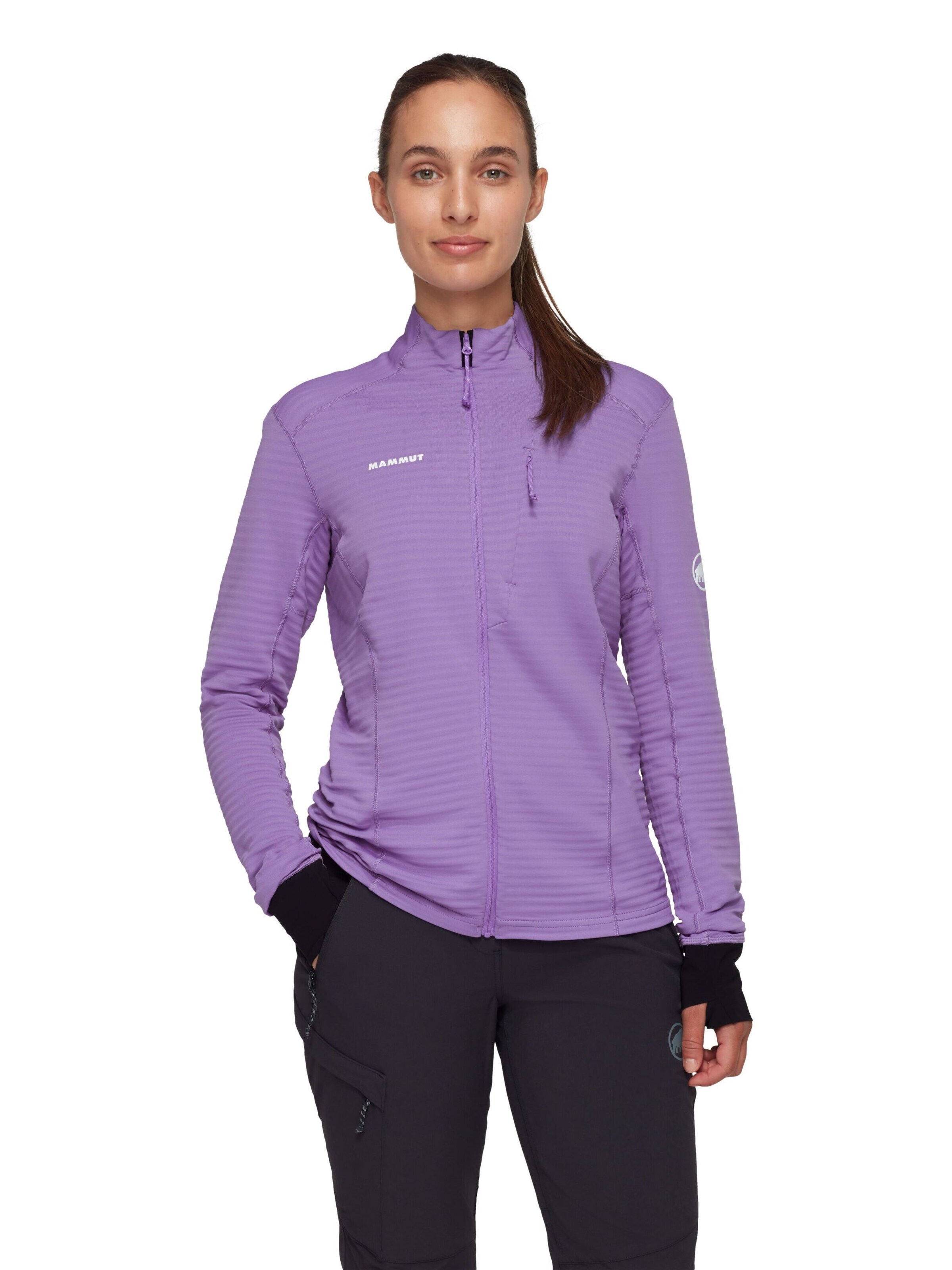 MAMMUT Athletic Fleece Jacket in Purple: front