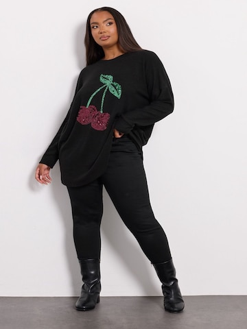 Stil Diva Tunika‌‌‌‌‌‌ in Schwarz: Vorderseite