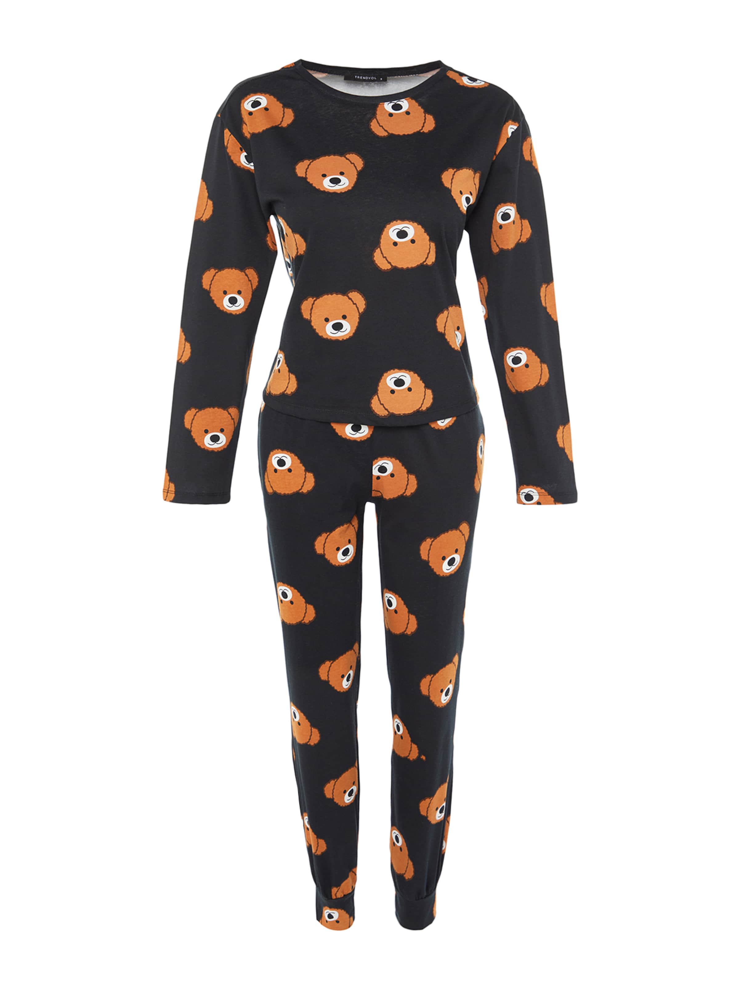 Trendyol Πιτζάμα σε γκρι: μπροστά