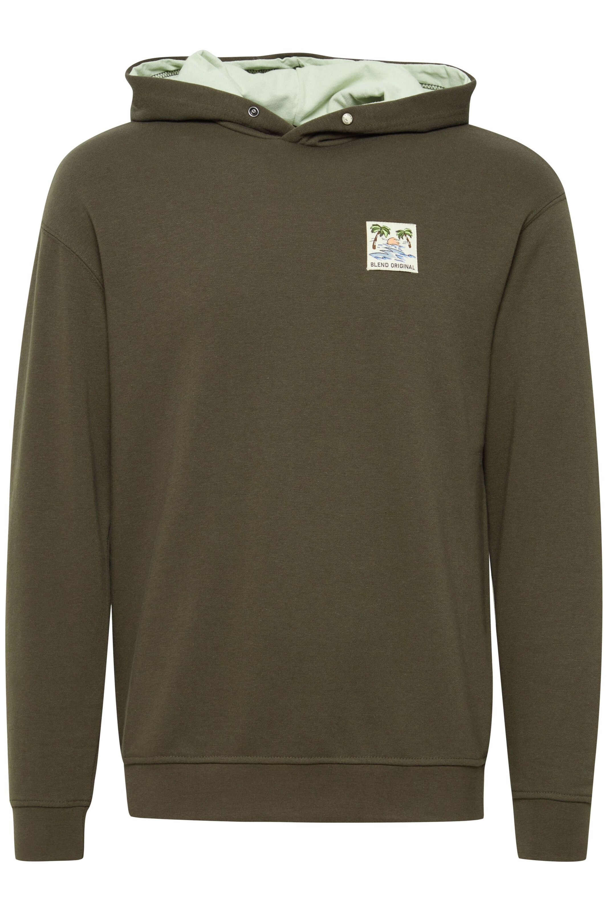 BLEND Sweatshirt in Groen: voorkant