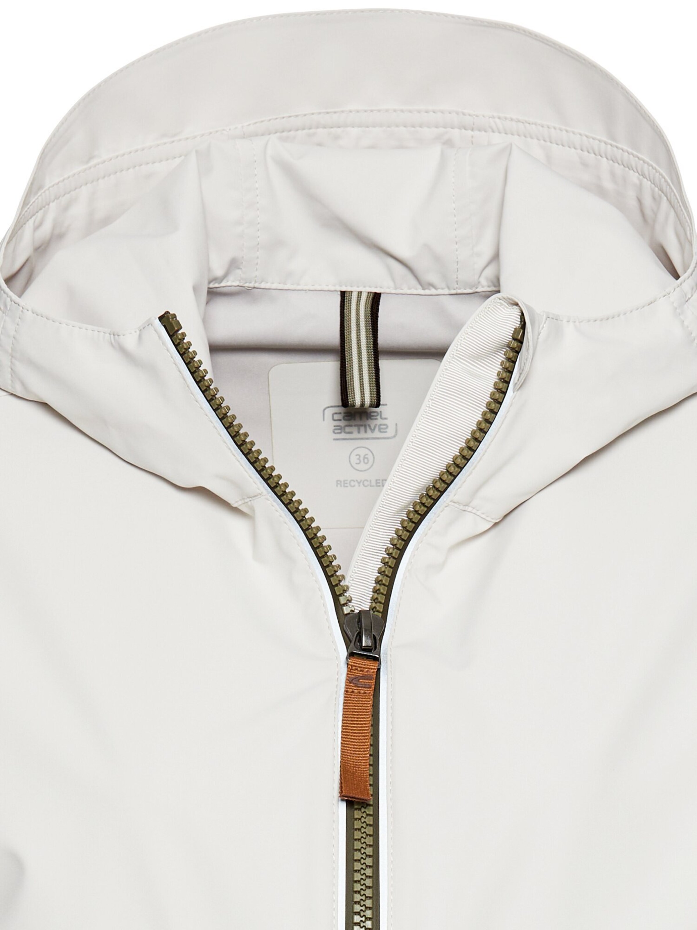 CAMEL ACTIVE Windbreaker aus recyceltem Polyester in Weiß