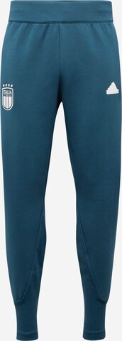 Tapered Pantaloni sportivi 'Italy Travel' di ADIDAS PERFORMANCE in blu: frontale