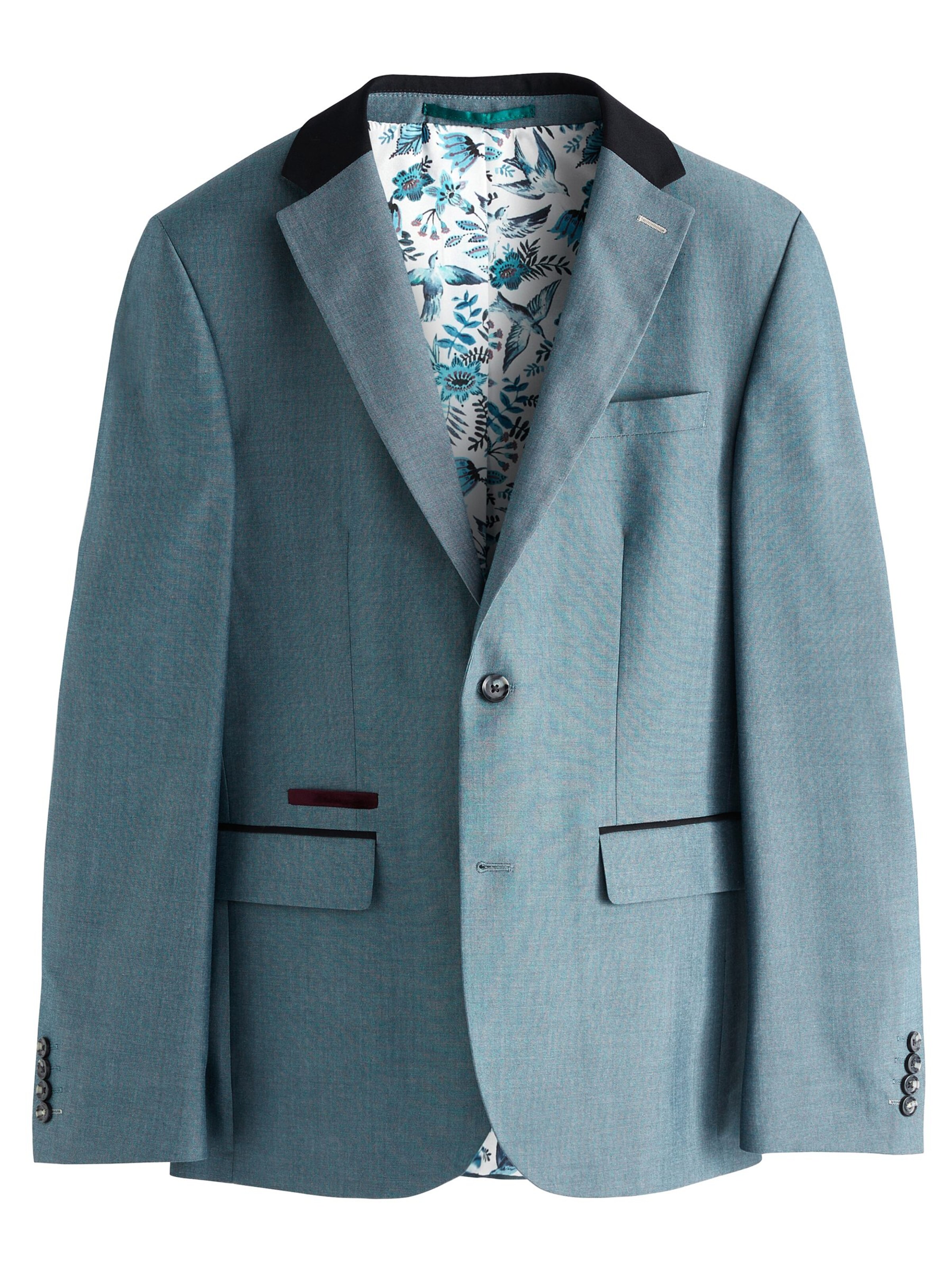Next Slim fit Suit Jacket in Blue: front
