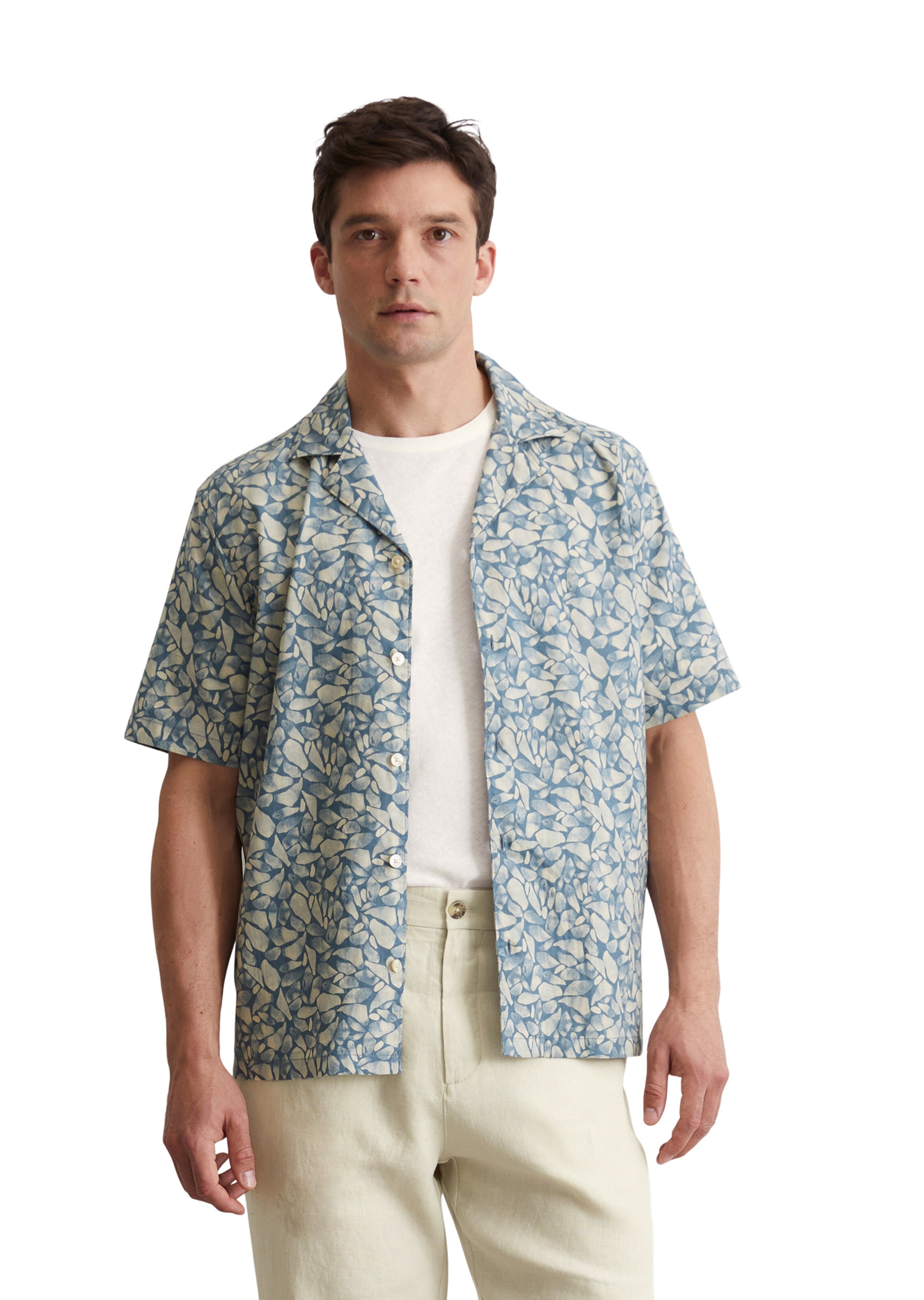 Marc O'Polo Regular Fit Hemd in Blau: Vorderseite