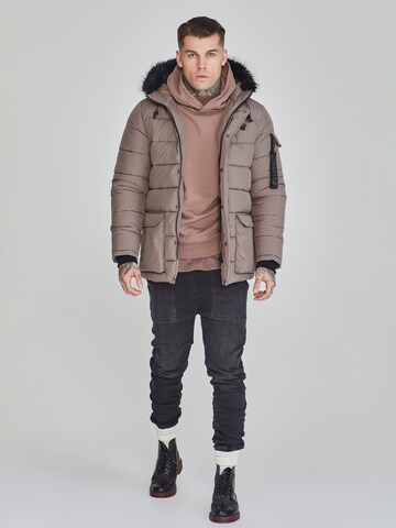 SikSilk Winter parka in Beige