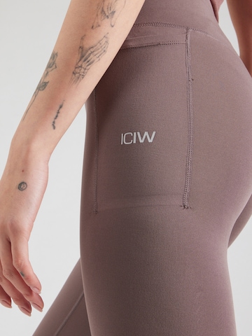 Skinny Pantalon de sport 'Luxe' ICANIWILL en marron