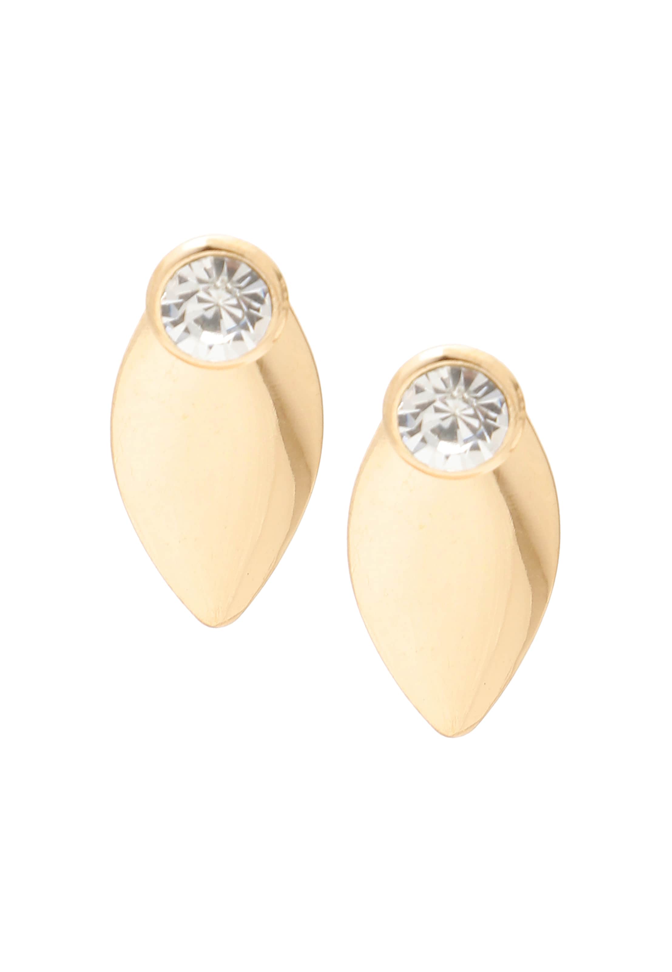 SOHI Náušnice ' Gertie ' - Zlatá: predná strana