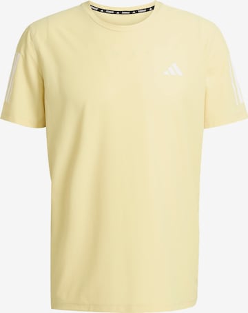 T-Shirt fonctionnel 'Own The Run' ADIDAS PERFORMANCE en jaune : devant