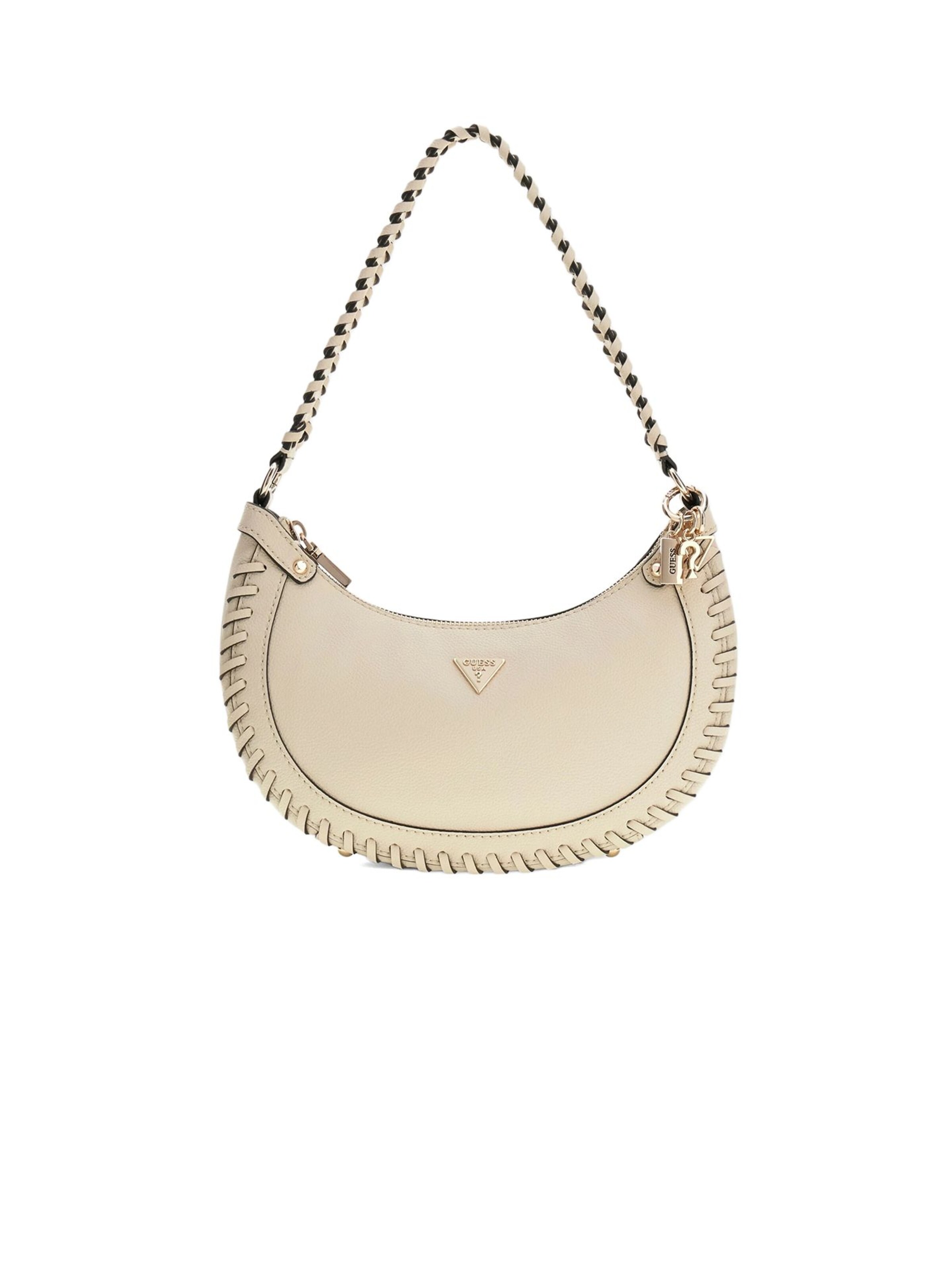 Borsa a spalla 'Guess Shoulder Bag Black' di GUESS in beige: frontale