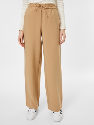 ONLY - Pierna ancha Pantalón 'MILIAN' en beige: frente