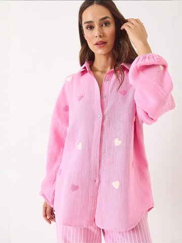 Bianco Lucci Bluse in Pink