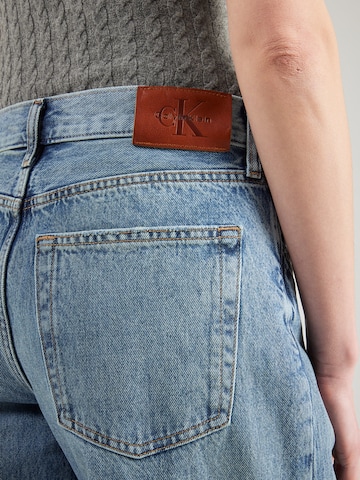 Calvin Klein Jeans Baggy Džíny – modrá