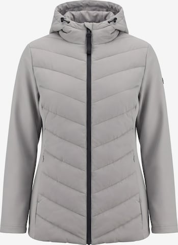 Ulla Popken Between-season jacket in Grey: front