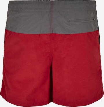 Urban Classics Kratke kopalne hlače | rdeča barva