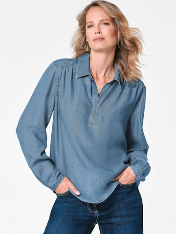 Chemisier Goldner en bleu : devant