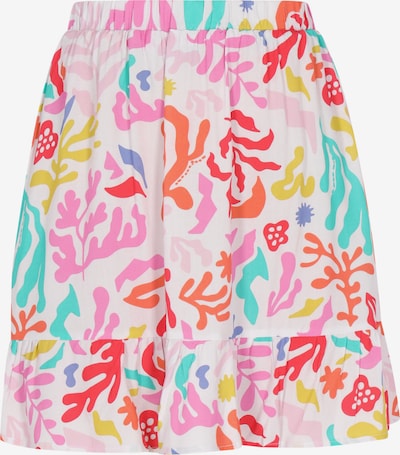 Sijonas 'Young Fashion' iš swirly, spalva – turkio spalva / tamsiai oranžinė / šviesiai rožinė / balta, Prekių apžvalga