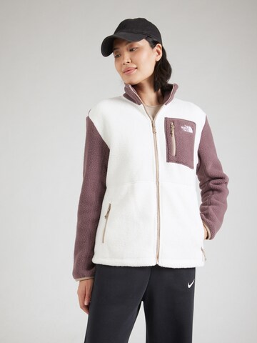 THE NORTH FACE Functionele fleece jas 'YUMIORI' in Wit: voorkant