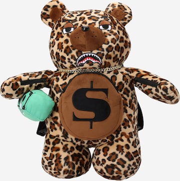 Sprayground - Mochila 'MONEY BEAR' en marrón: frente