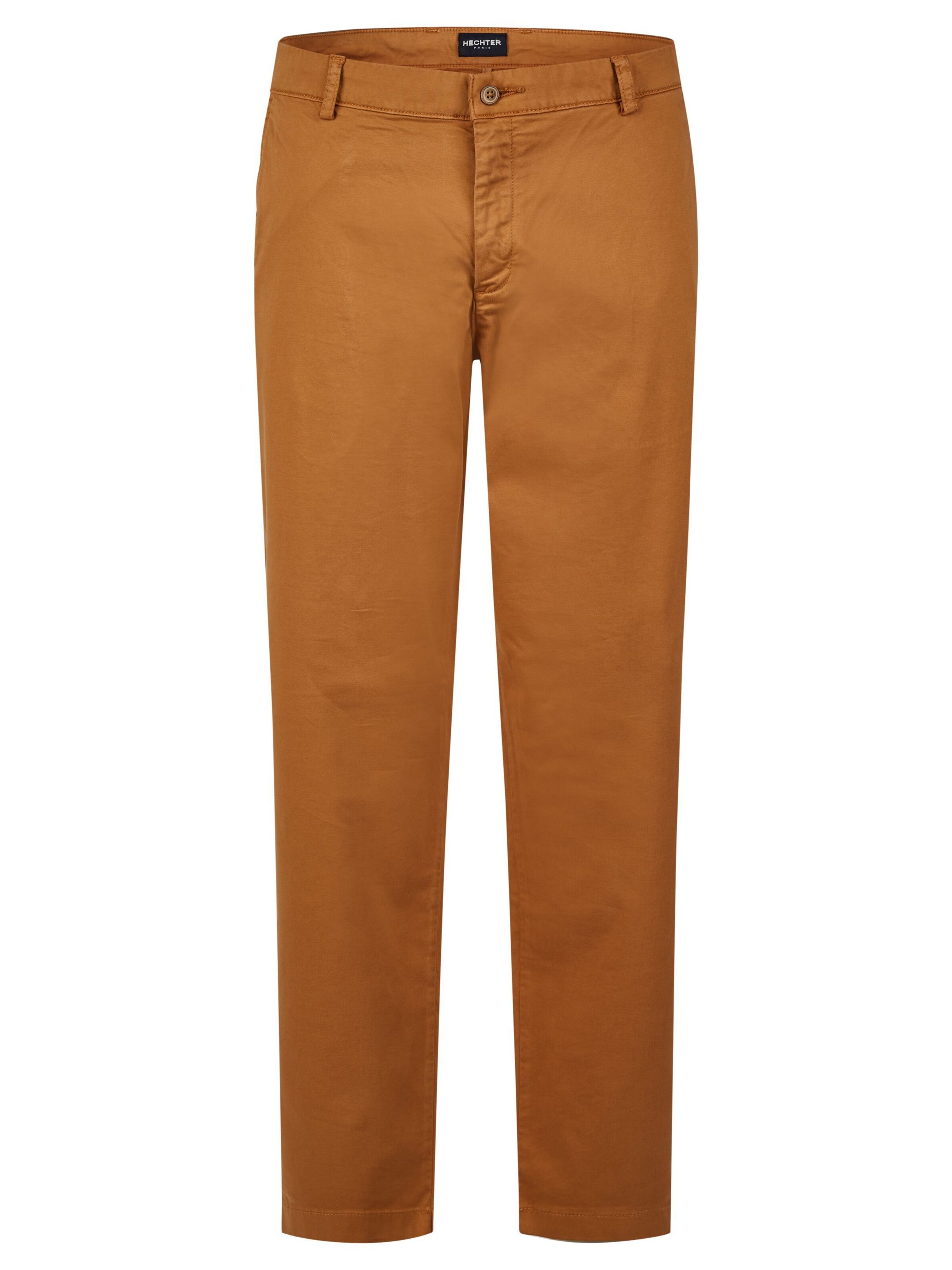 HECHTER PARIS Chino trousers in Brown: front