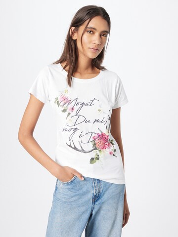 T-shirt 'Jutta' MARJO en blanc : devant