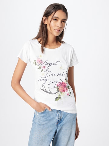 T-shirt 'Jutta' MARJO en blanc : devant