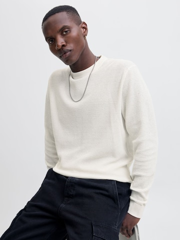 JACK & JONES Pullover '12283452' i hvid