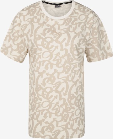 PUMA Shirt 'She Moves The Game' in Beige: front