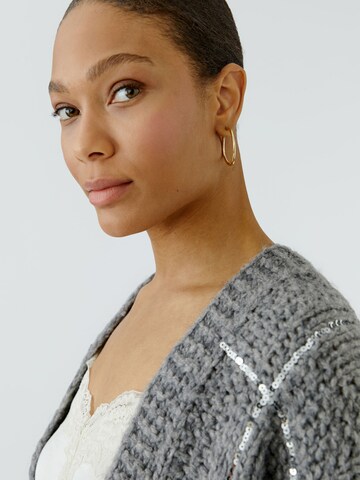 OUI Strickjacke in Grau