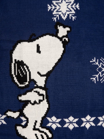 Snoopy & Die Peanuts Sweater 'Weihnachtspullover' in Blue
