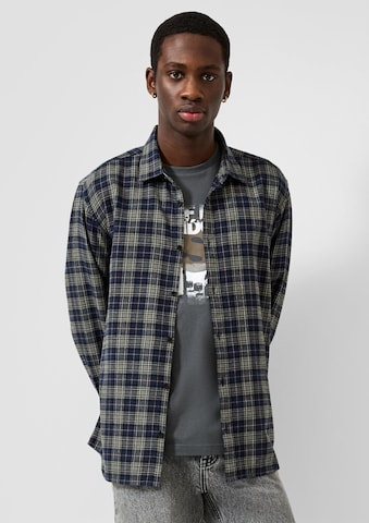 Coupe regular Chemise QS en bleu : devant