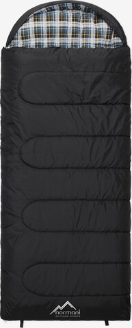 normani Sleeping Bag 'Antarctica' in Black: front