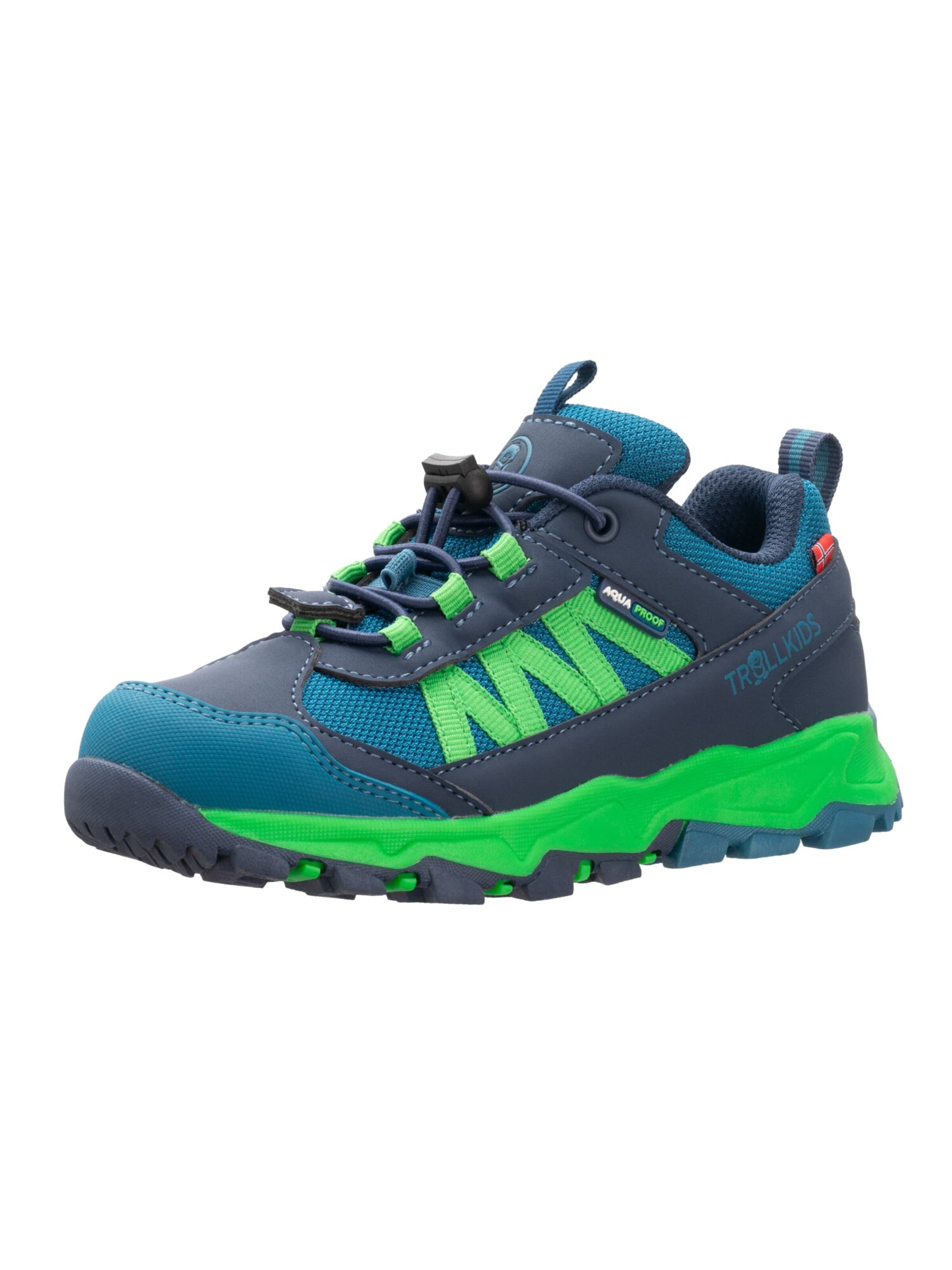 Chaussures basses 'Tronfjell' TROLLKIDS en bleu : devant