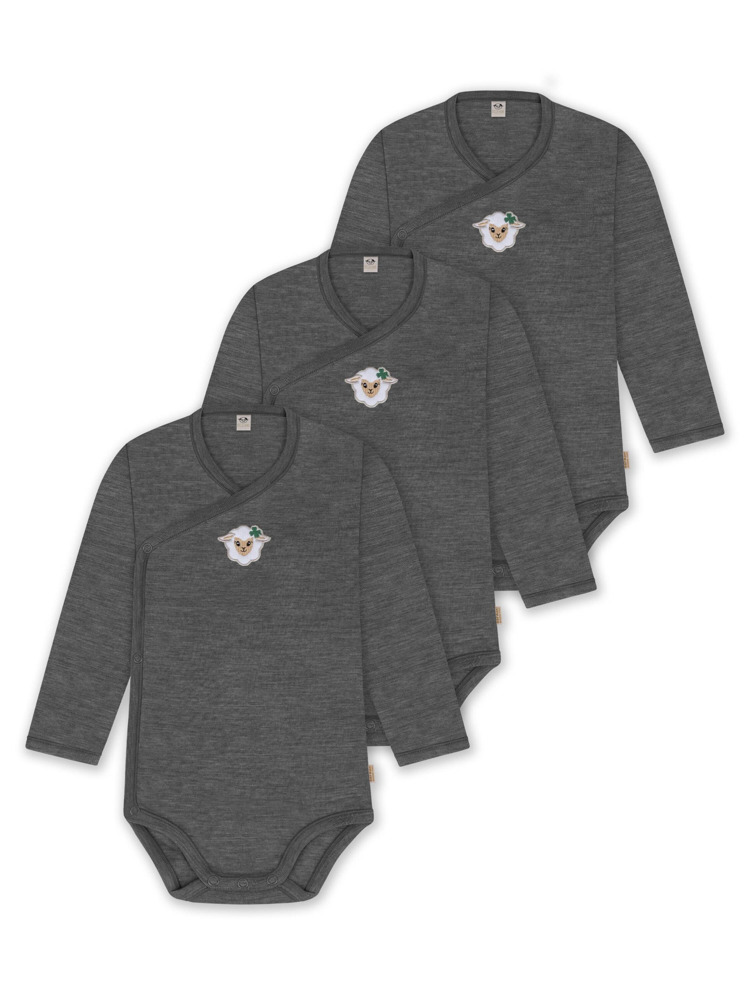 Barboteuse / body normani en gris : devant