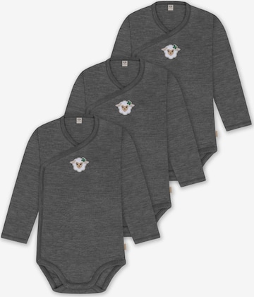 Barboteuse / body normani en gris : devant