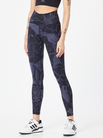 Skinny Pantalon de sport ADIDAS PERFORMANCE en bleu : devant