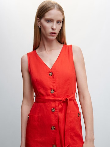 MANGO Letní šaty 'SAUSALIT' – červená