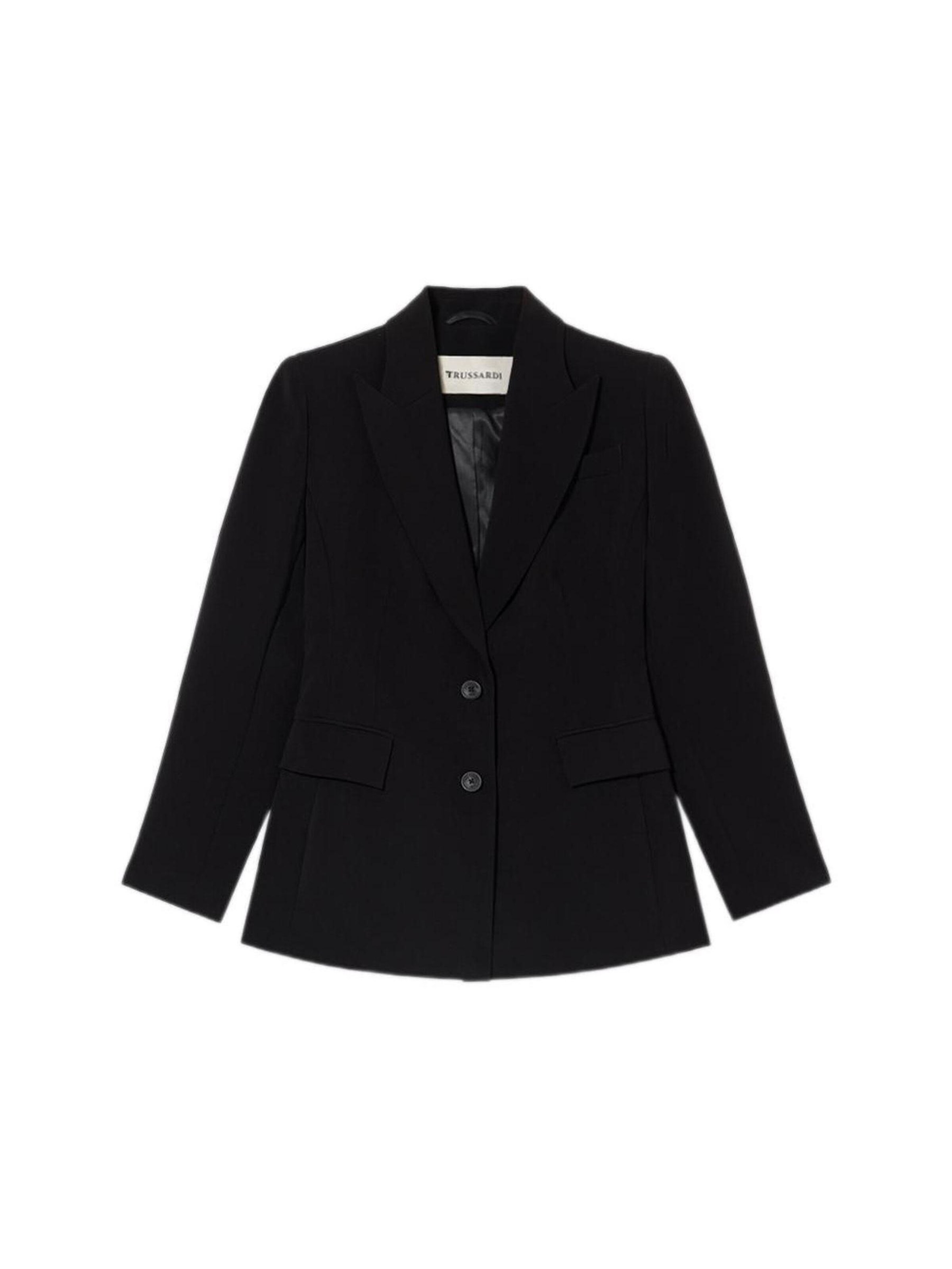 Trussardi - Blazer en negro: frente