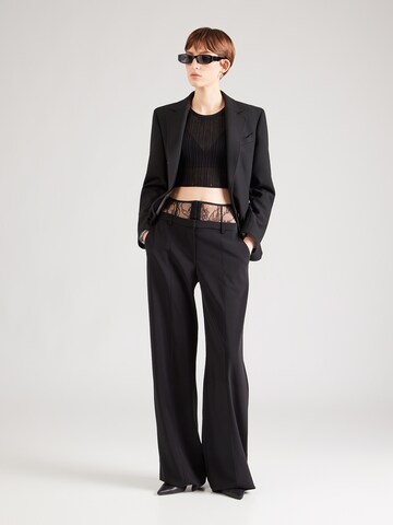 PATRIZIA PEPE Wide leg Broek in Zwart