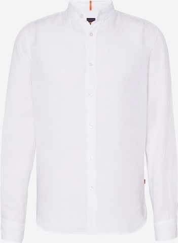 BOSS Orange Regular fit Риза 'Race' в бяло: отпред