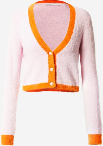 ONLY Knit Cardigan in Pink: front