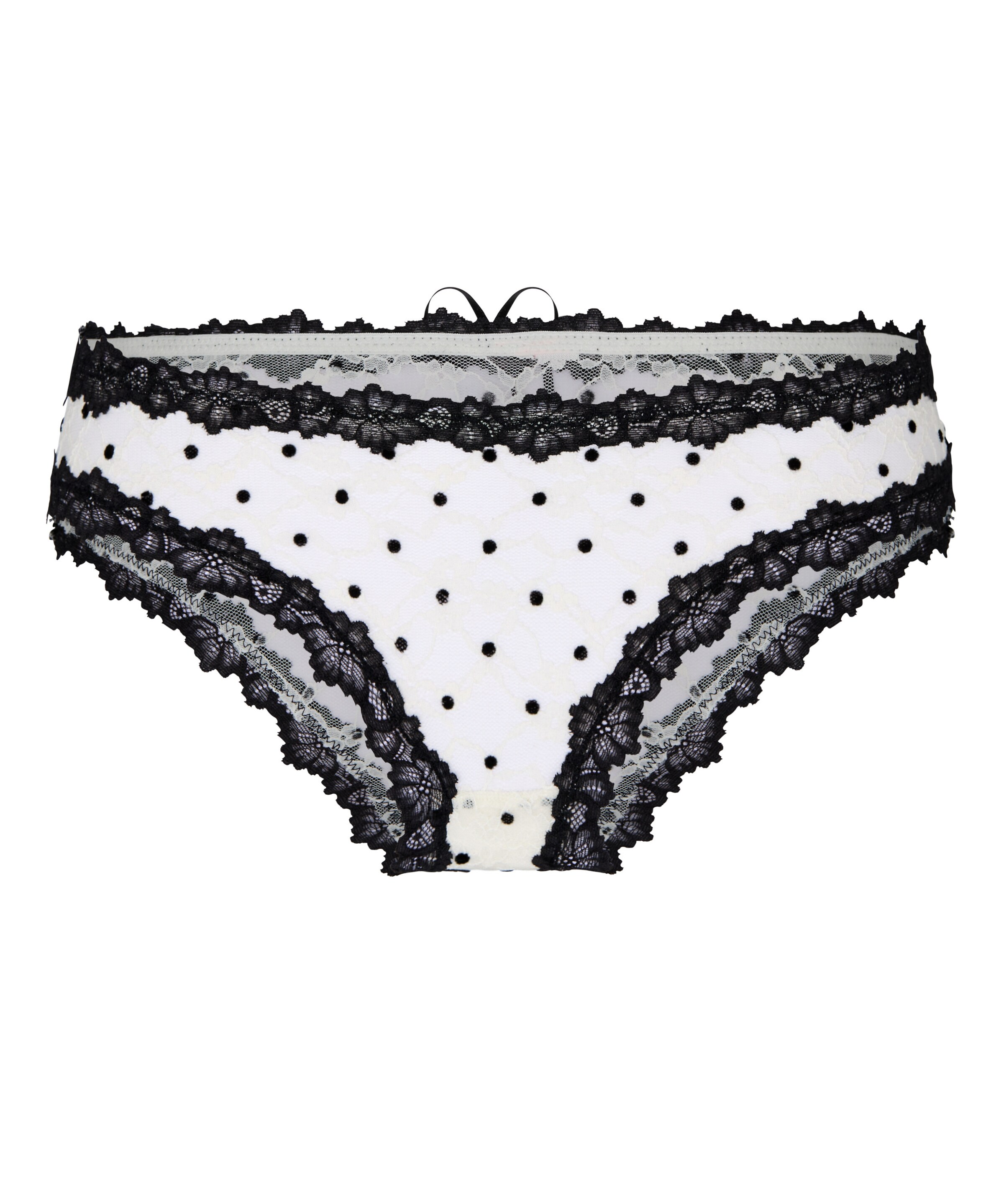 Hunkemöller Culotte 'Dolly' en XS en noir / blanc, Vue avec produit