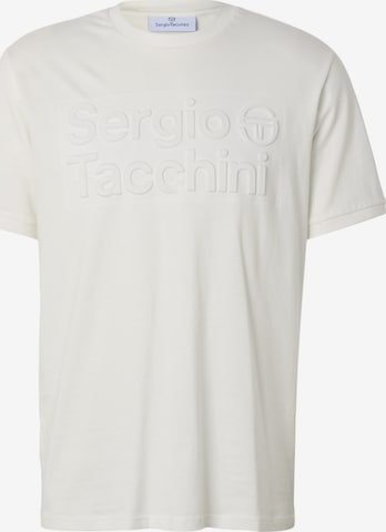 Maglietta 'Nestore' di Sergio Tacchini in bianco: frontale