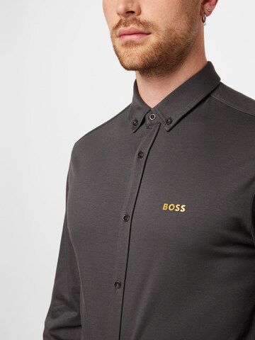BOSS Regular Fit Hemd 'BIADO' in Grau