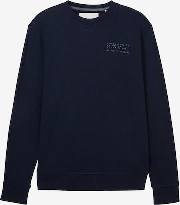 Sweat-shirt TOM TAILOR en bleu : devant