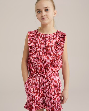 WE Fashion - Macacão em rosa: frente