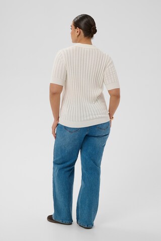 KAFFE CURVE Pullover 'KCbirda' in Weiß