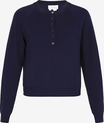 usha BLUE LABEL Sveter - Modrá: predná strana