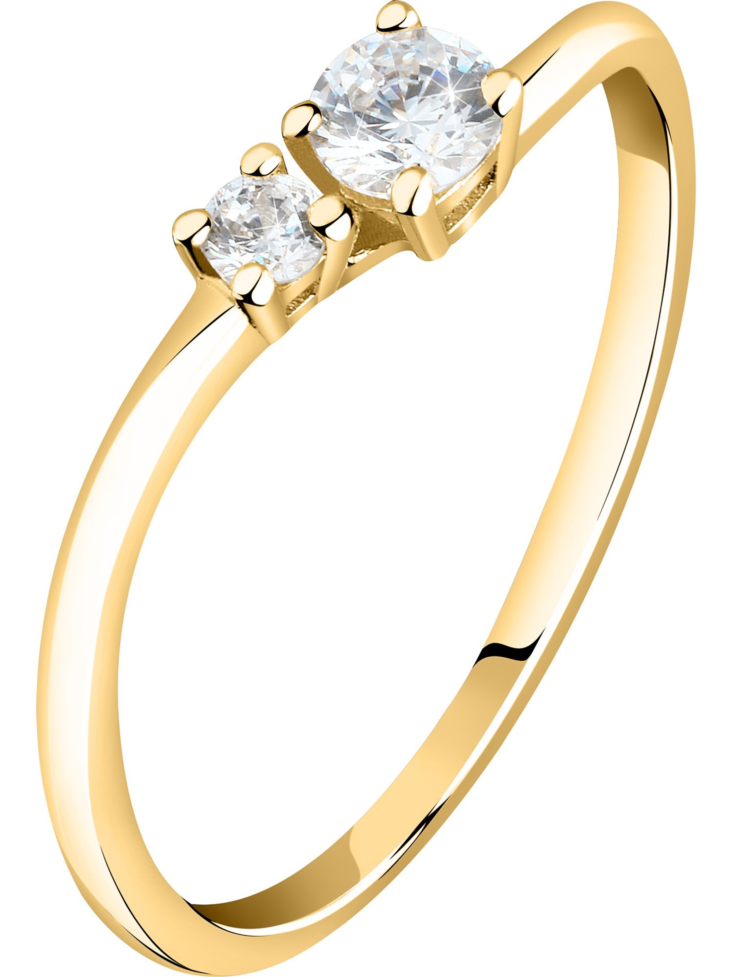 Live Diamond Ring in Gold: Vorderseite